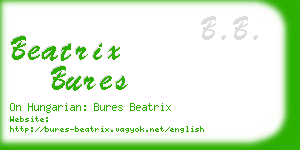 beatrix bures business card